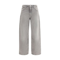 Jeans 7FOR in cotone grigio vestibilità rilassata