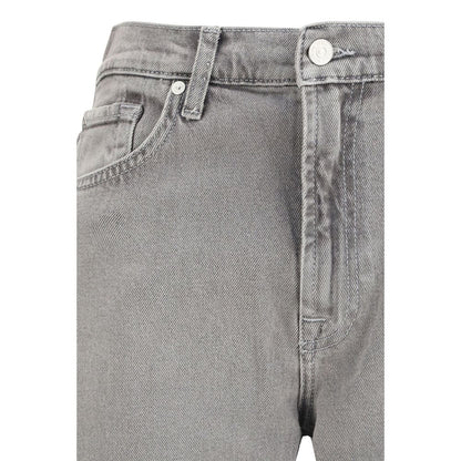 Jeans 7FOR in cotone grigio vestibilità rilassata