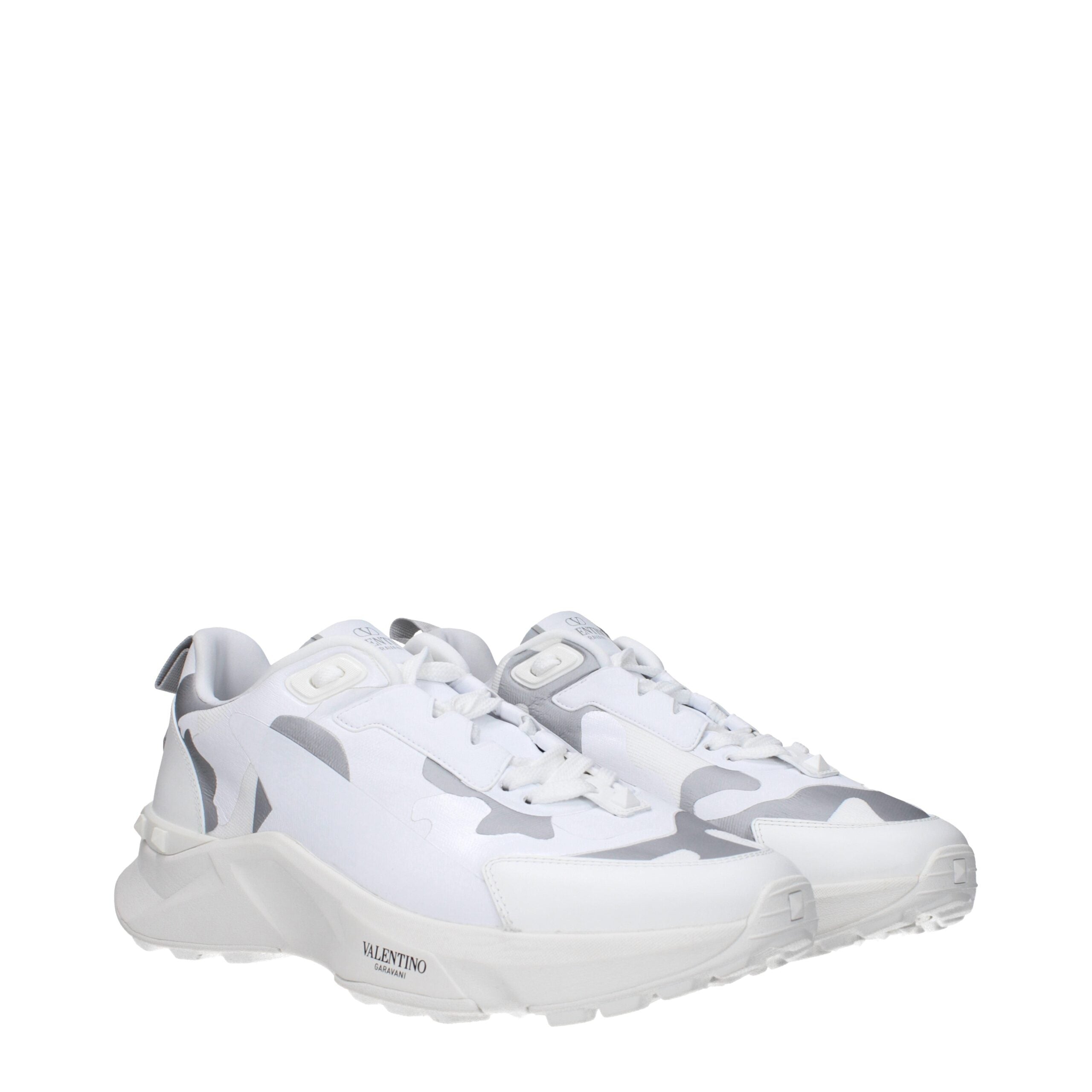 Baskets de sport blanches en tissu Valentino Garavani