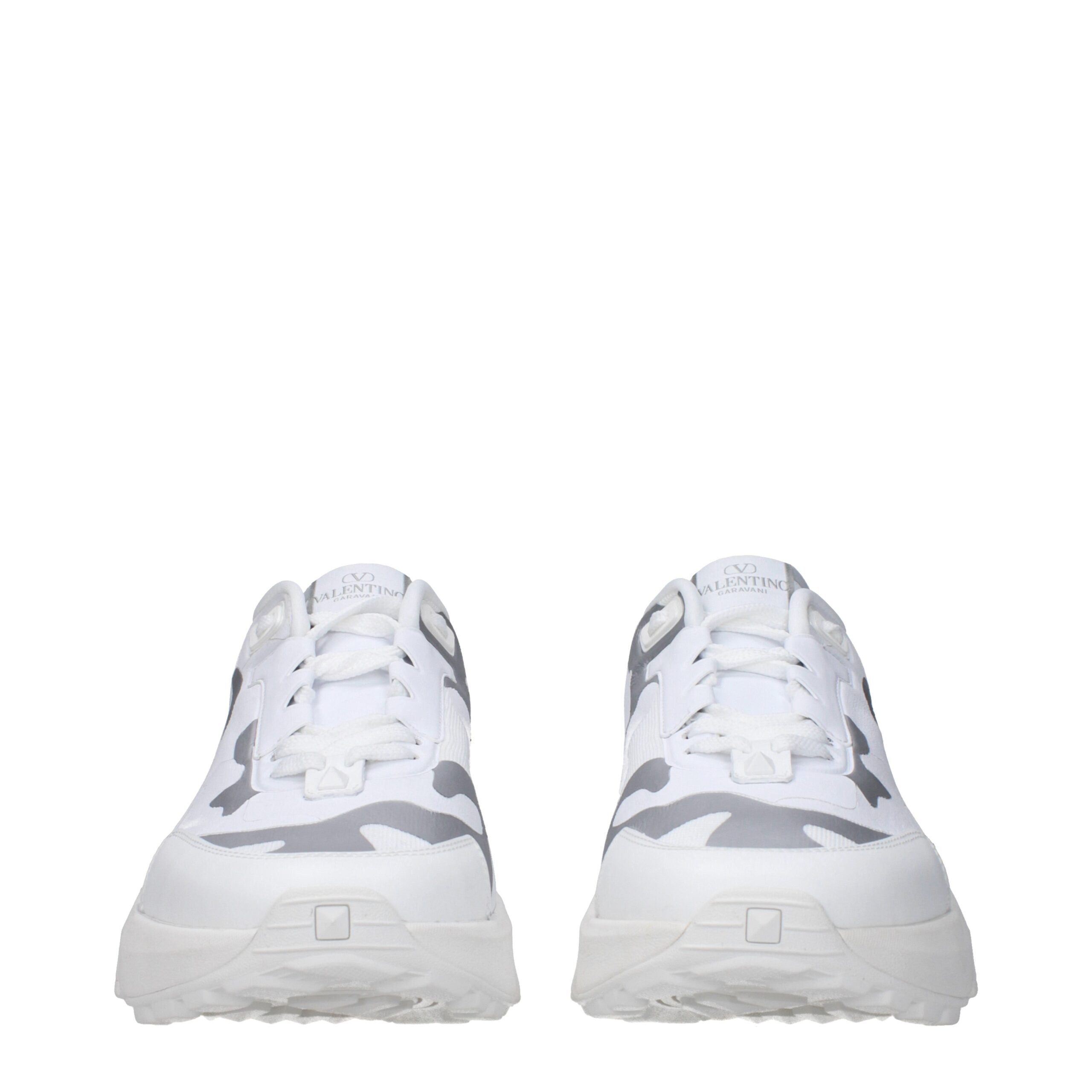 Baskets de sport blanches en tissu Valentino Garavani