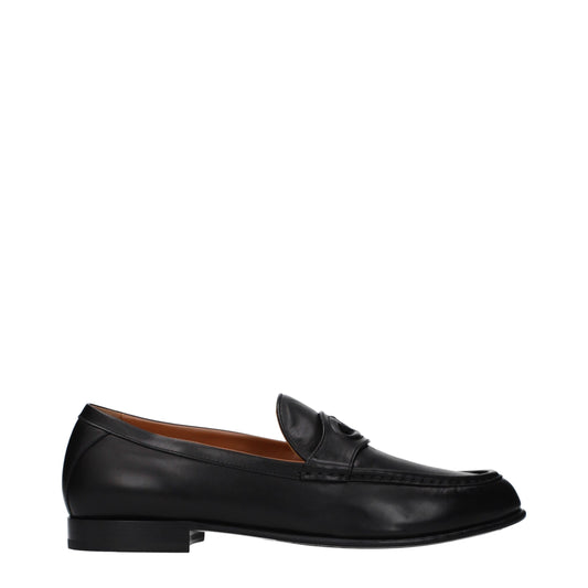 Mocassini slip-on in pelle nera Valentino Garavani
