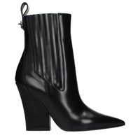 Stivaletti in pelle nera Valentino Garavani