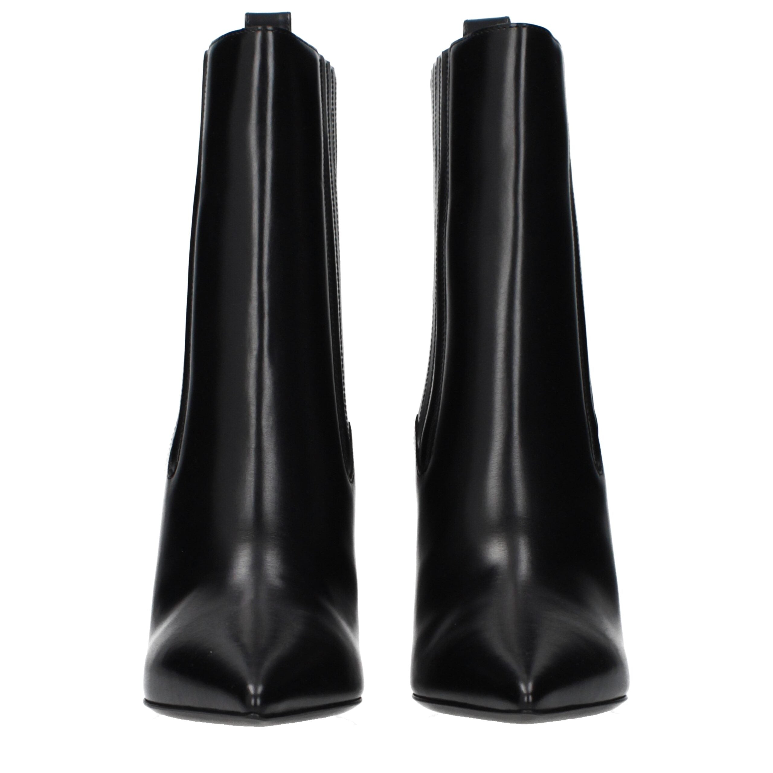 Bottines en cuir noir Valentino Garavani