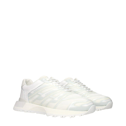 Sneakers sportive in tessuto bianco Maison Margiela