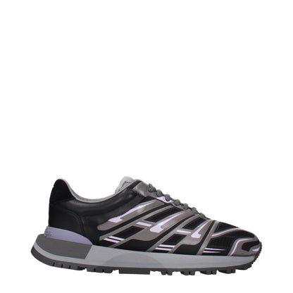 Sneakers sportive in tessuto nero Maison Margiela