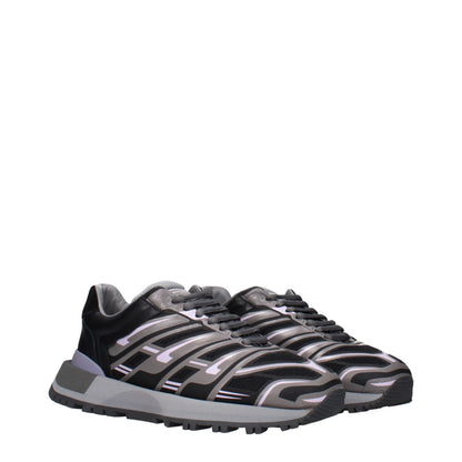 Sneakers sportive in tessuto nero Maison Margiela