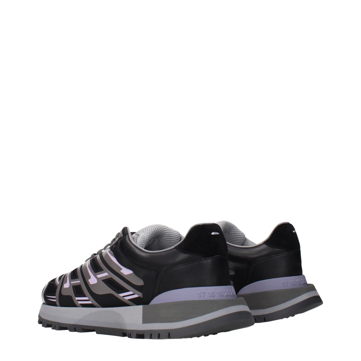 Sneakers sportive in tessuto nero Maison Margiela