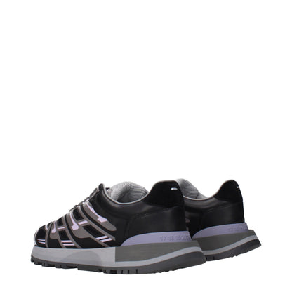 Sneakers sportive in tessuto nero Maison Margiela
