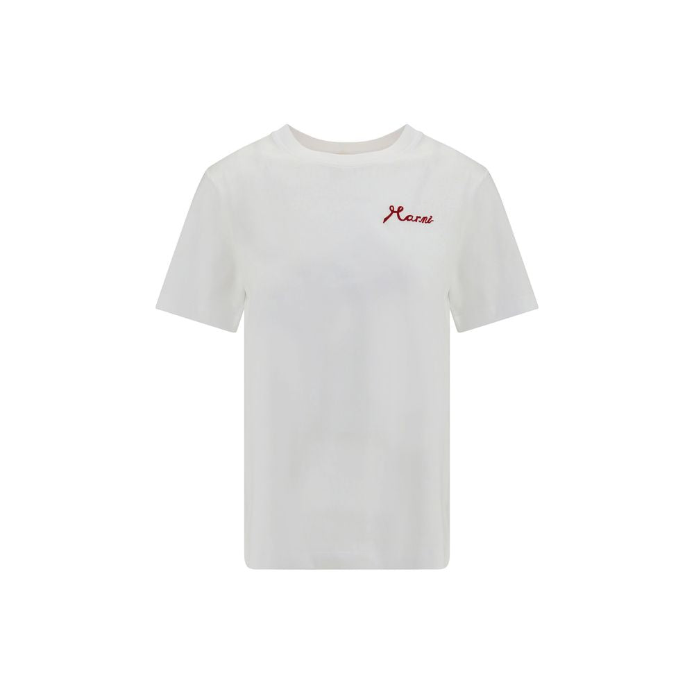 T-shirt in cotone bianco Marni