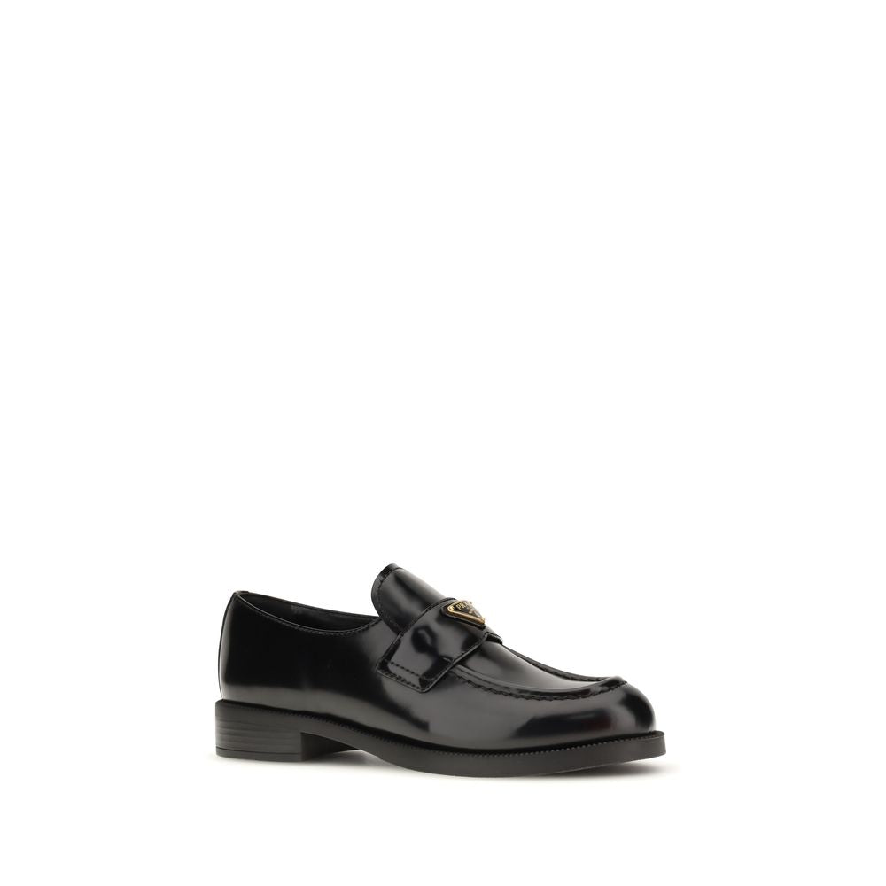 Mocassins Prada Bos Taurus en cuir de veau noir
