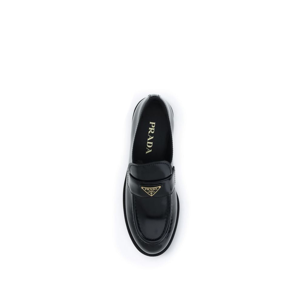 Mocassins Prada Bos Taurus en cuir de veau noir