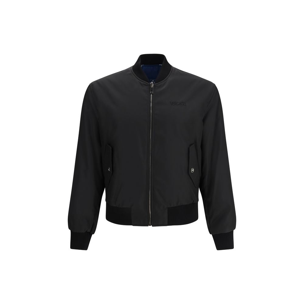 Bomber Versace in poliammide nero