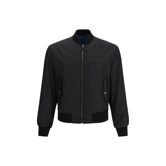Bomber Versace in poliammide nero