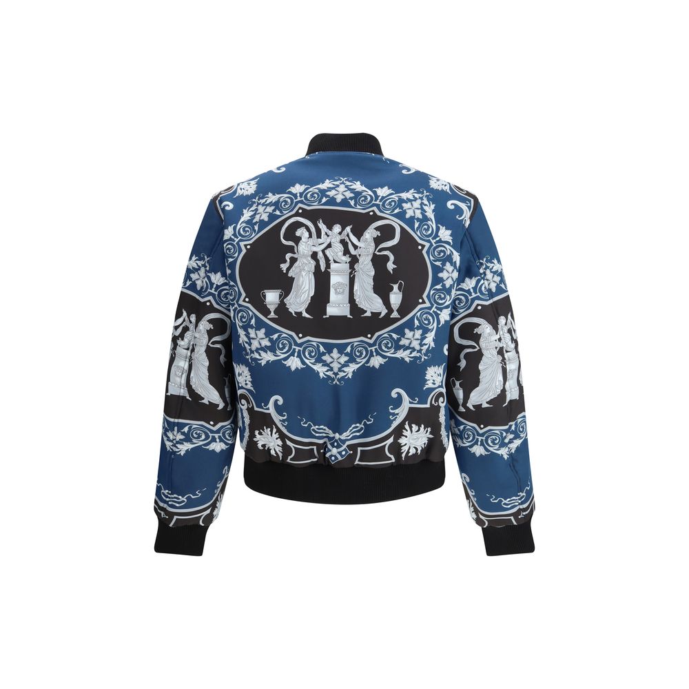 Bomber Versace in poliammide nero