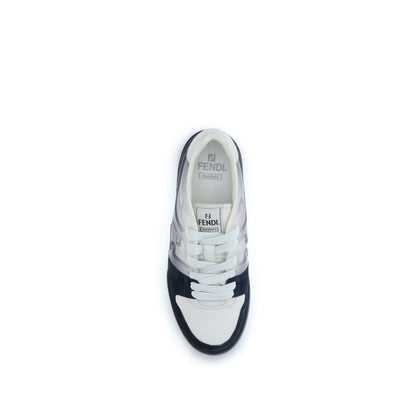 Baskets basses Fendi Bos Taurus en cuir de veau multicolore