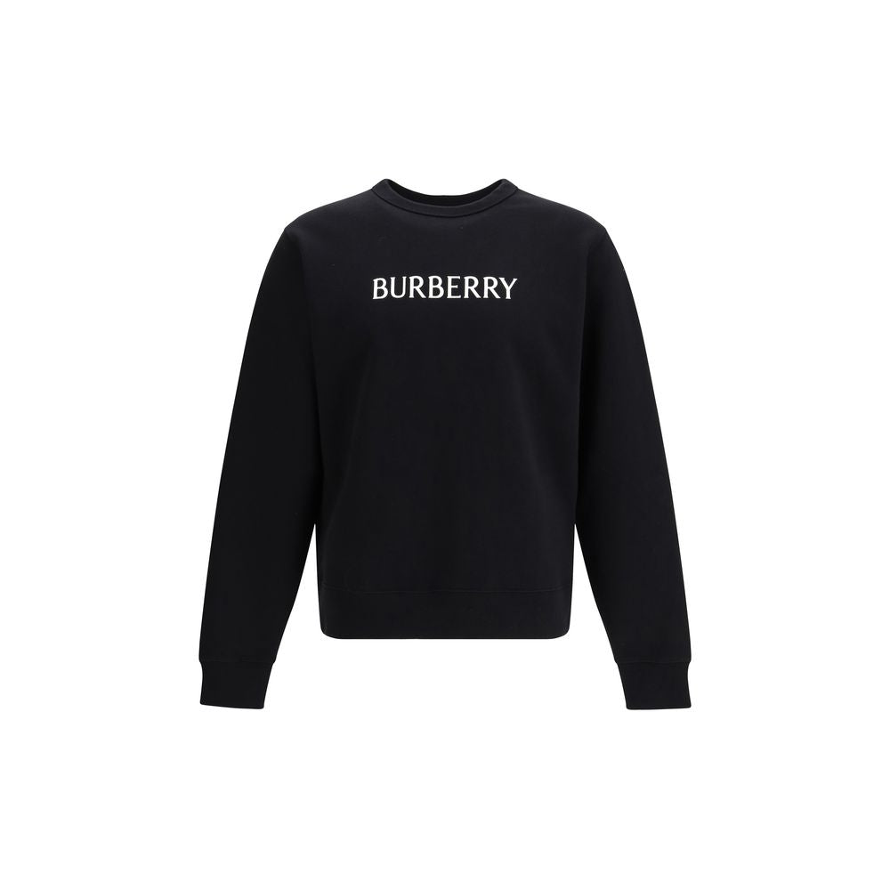 Felpa in cotone nero Burberry