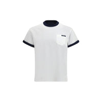 T-shirt bianca in cotone Prada