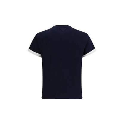 T-shirt bianca in cotone Prada