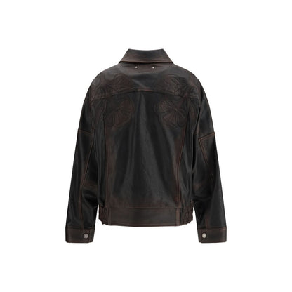 Bomber in viscosa marrone Golden Goose