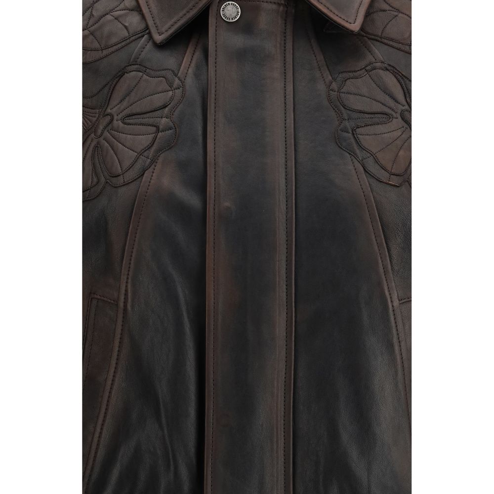 Bomber in viscosa marrone Golden Goose