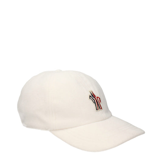 Cappellino Moncler in poliestere bianco (cappello da baseball)
