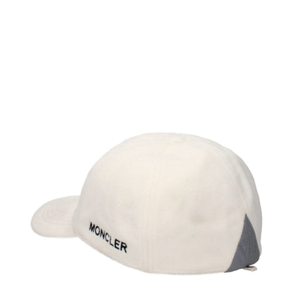 Cappellino Moncler in poliestere bianco (cappello da baseball)
