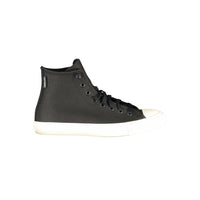 Baskets Converse unisexes en cuir noir