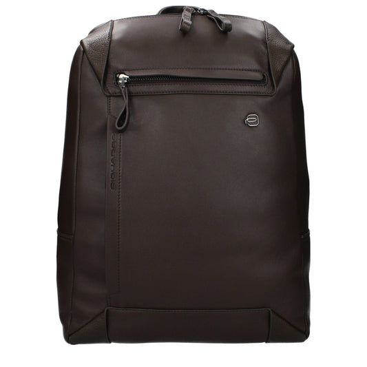 Piquadro Zaino in pelle marrone