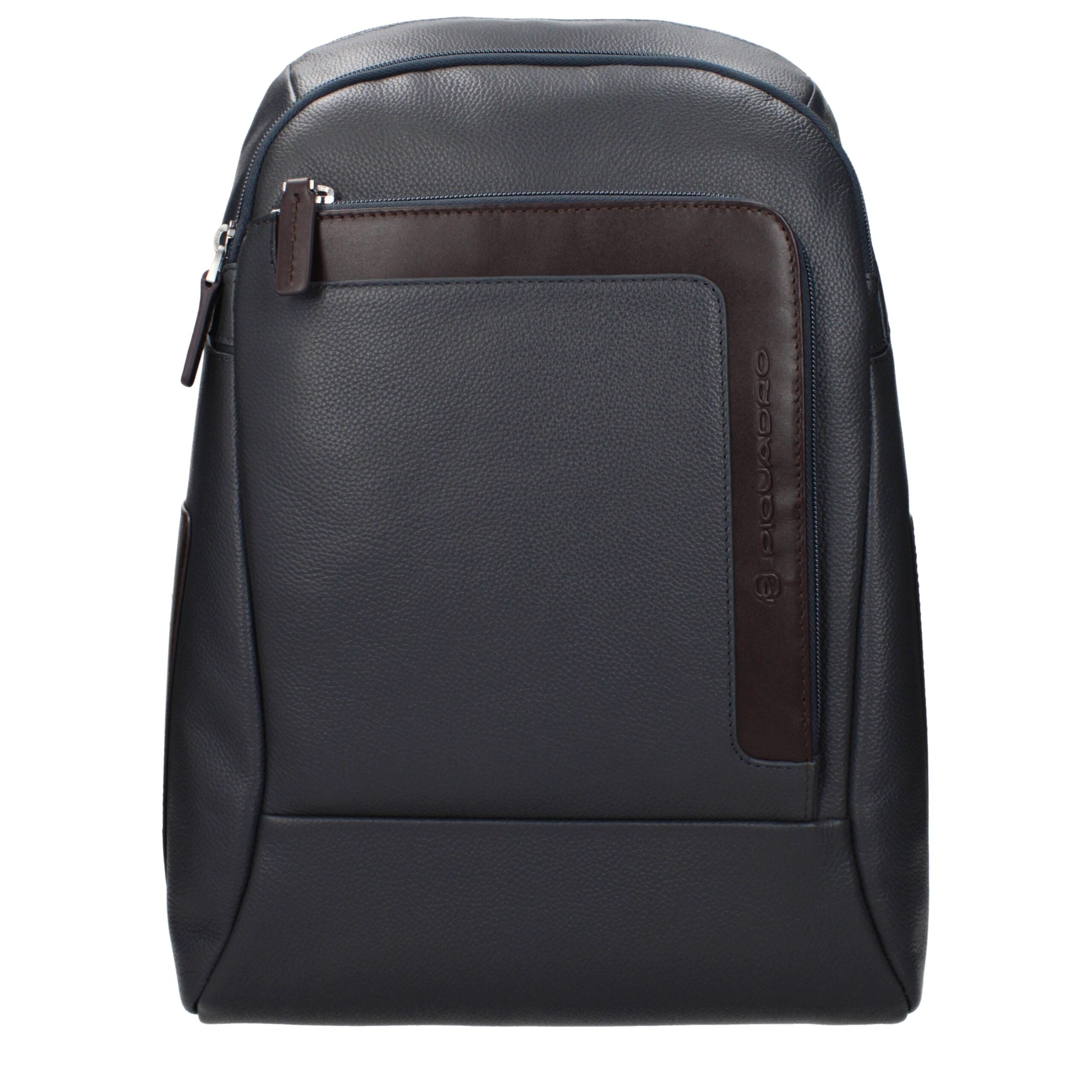 Sac à dos en cuir gris Piquadro