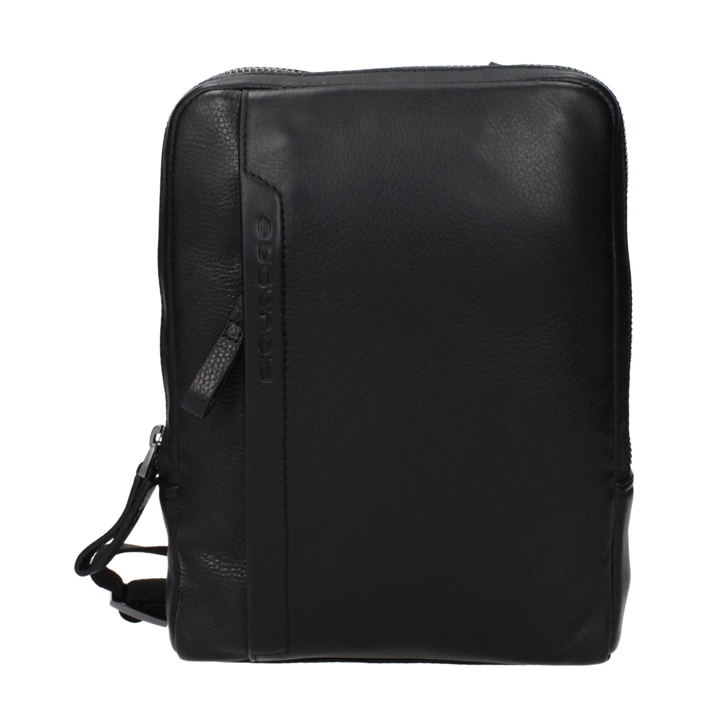 Borsa a tracolla in pelle nera Piquadro
