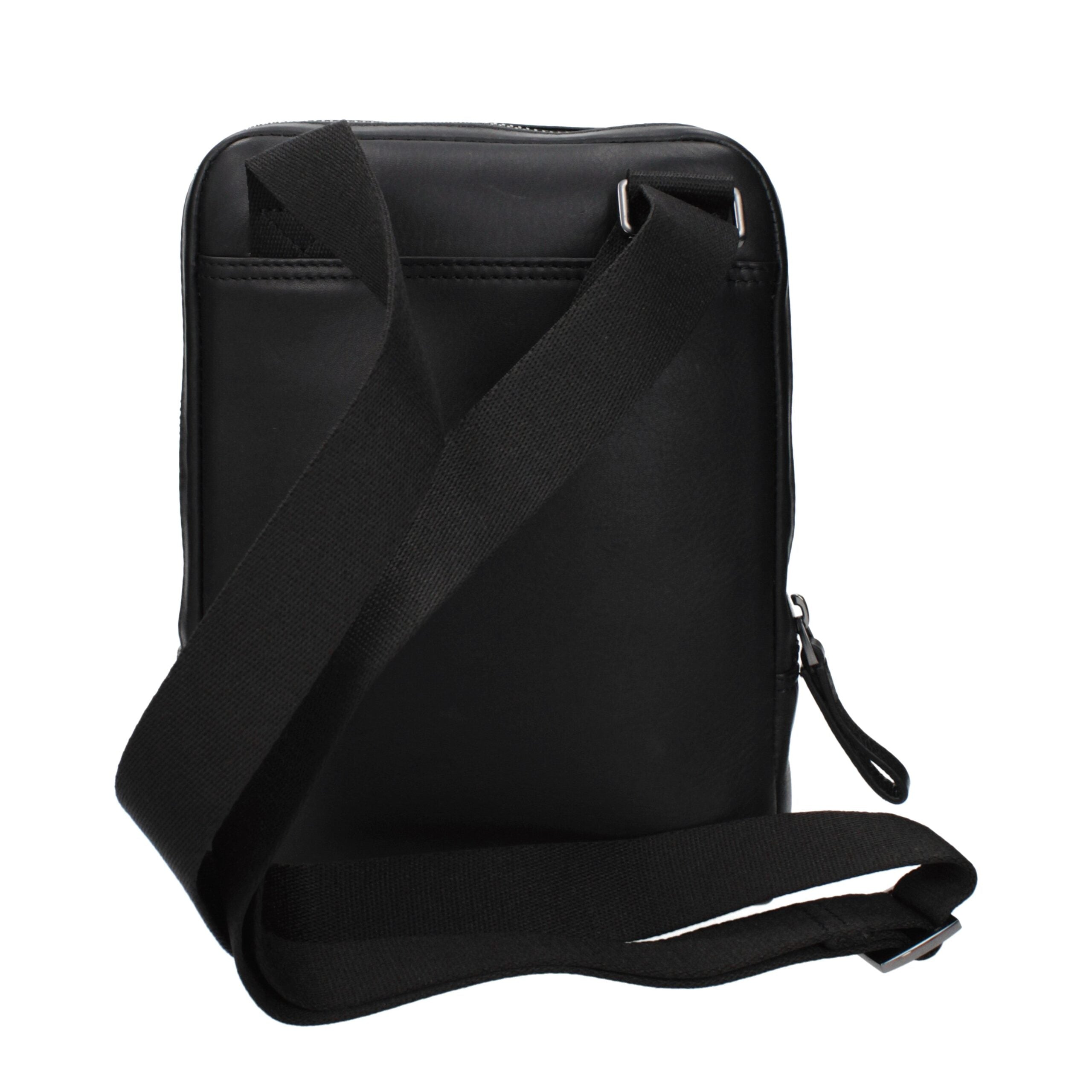 Sac bandoulière en cuir noir Piquadro