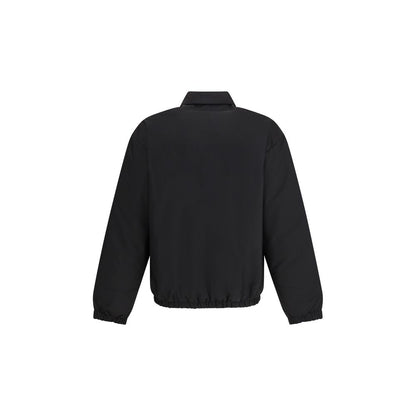 Giacca lunga Prada in poliammide riciclato nero