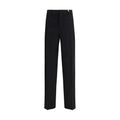 Versace Pantaloni Eleganti in Lana Nera
