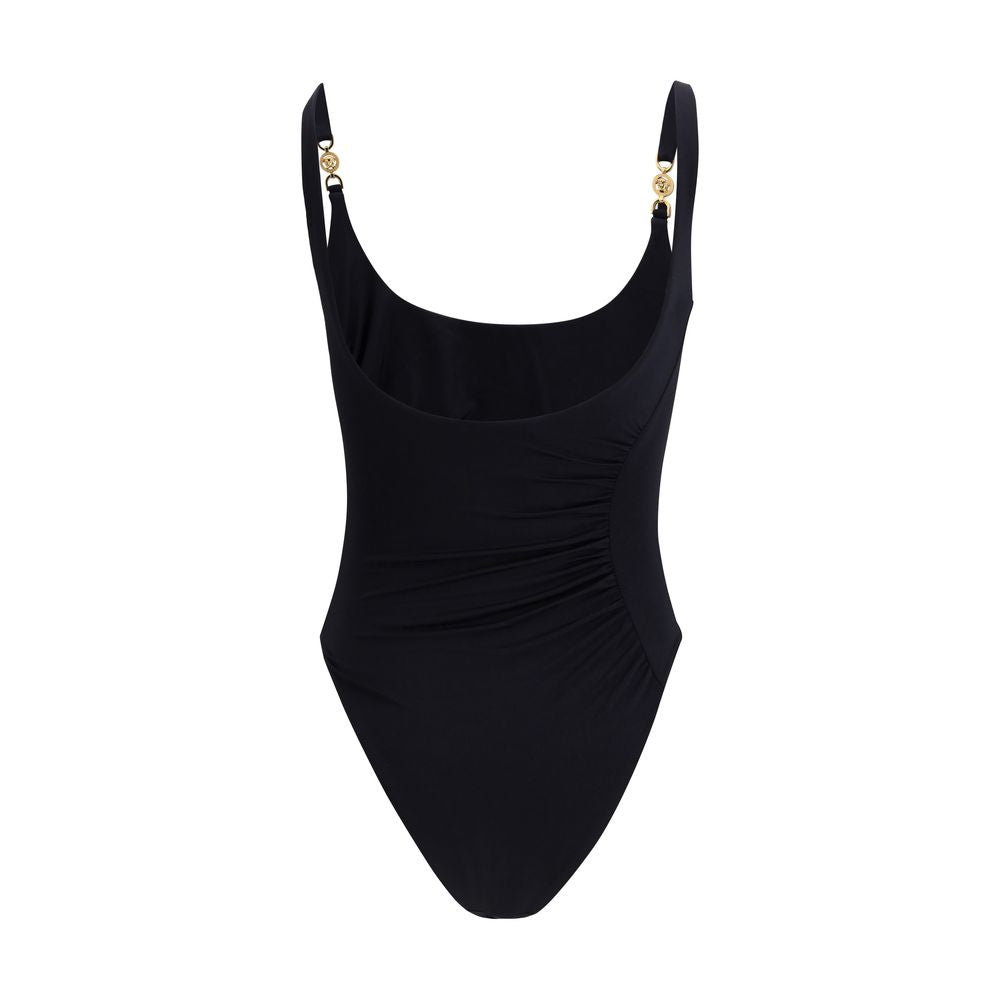 Costume intero Versace in poliammide nero