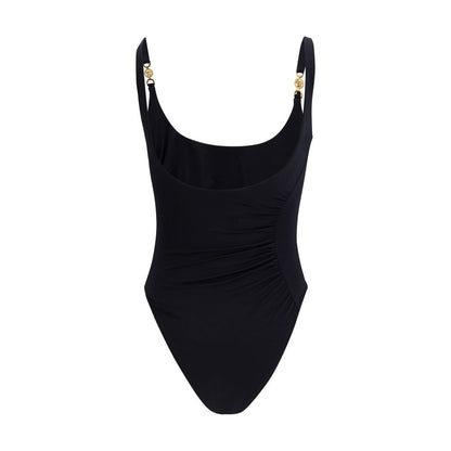 Costume intero Versace in poliammide nero