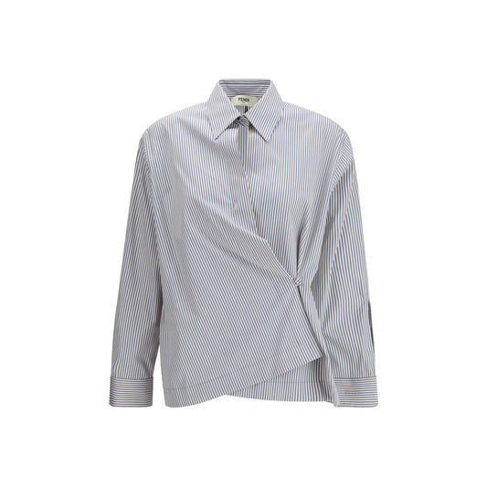 Camicia in cotone multicolore Fendi
