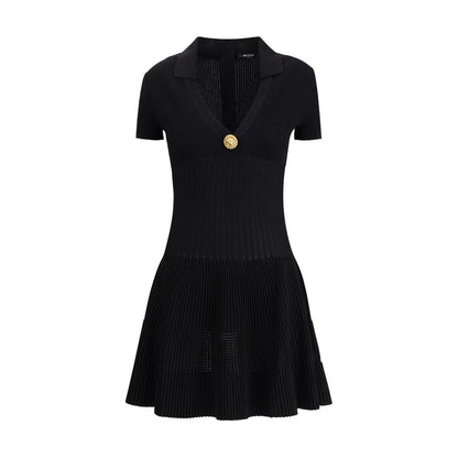 Abito casual in viscosa nera Balmain