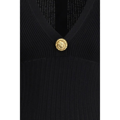 Abito casual in viscosa nera Balmain