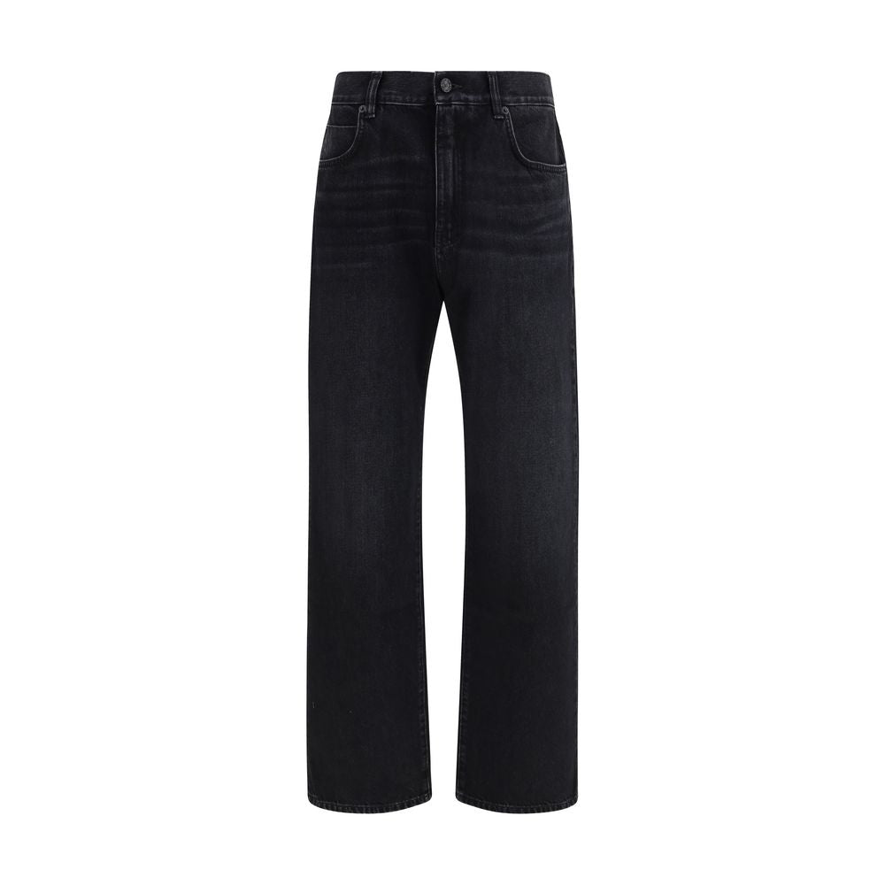 Jeans Balmain in cotone nero