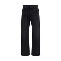 Jeans Balmain in cotone nero