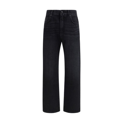 Jeans Balmain in cotone nero