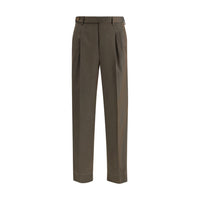 Pantaloni Casual in Lana Pile Bicolore Brioni
