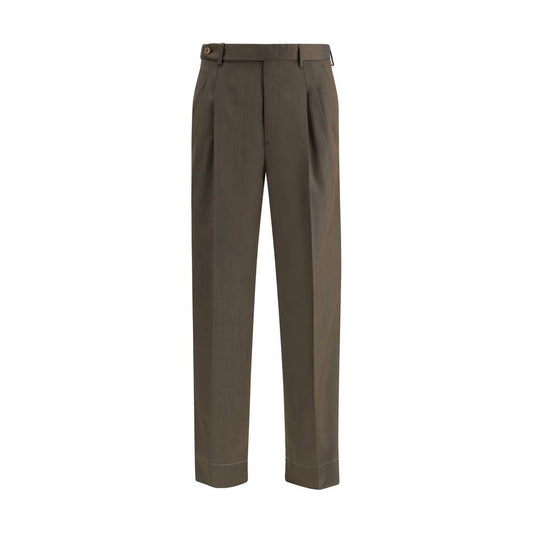 Pantaloni Casual in Lana Pile Bicolore Brioni