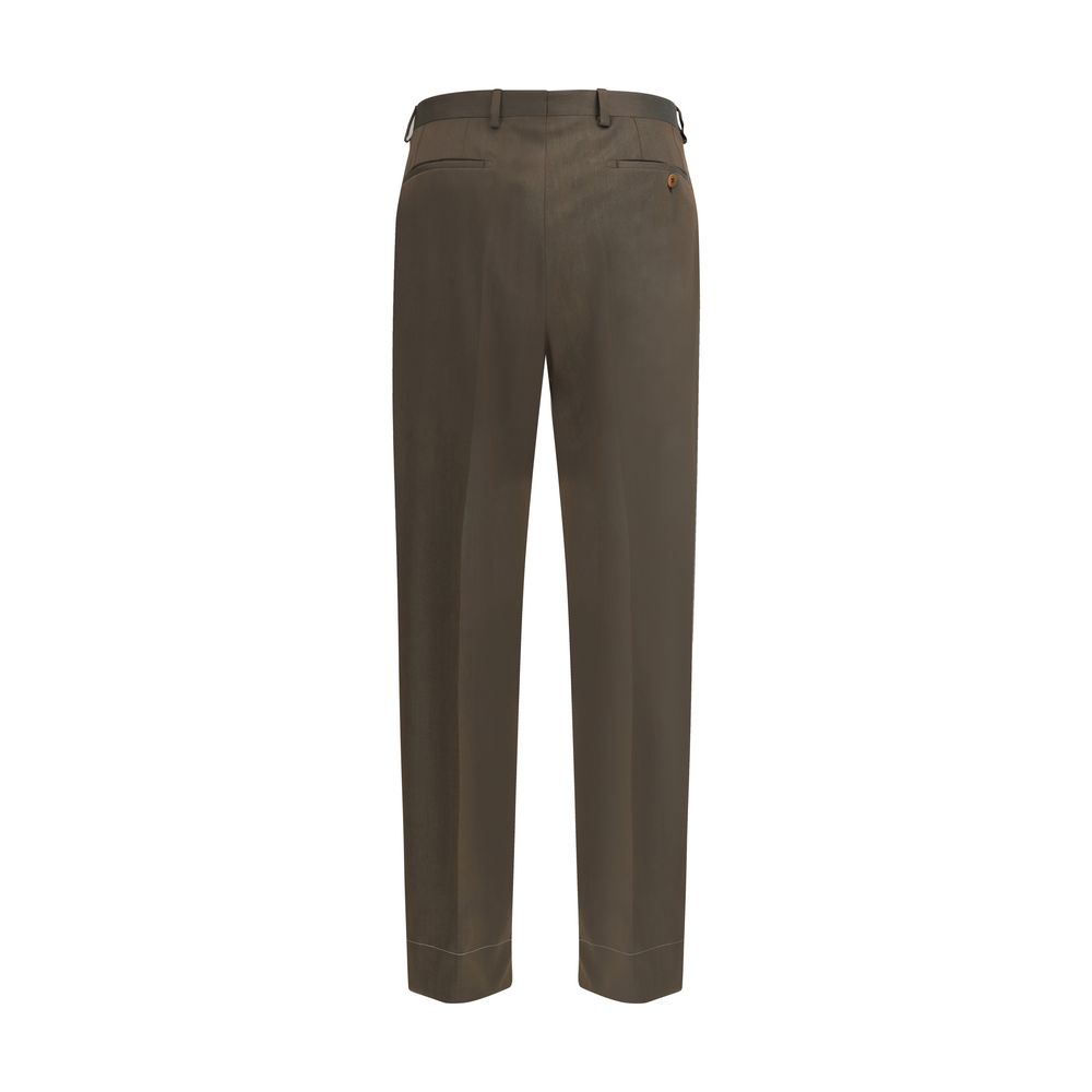 Pantaloni Casual in Lana Pile Bicolore Brioni