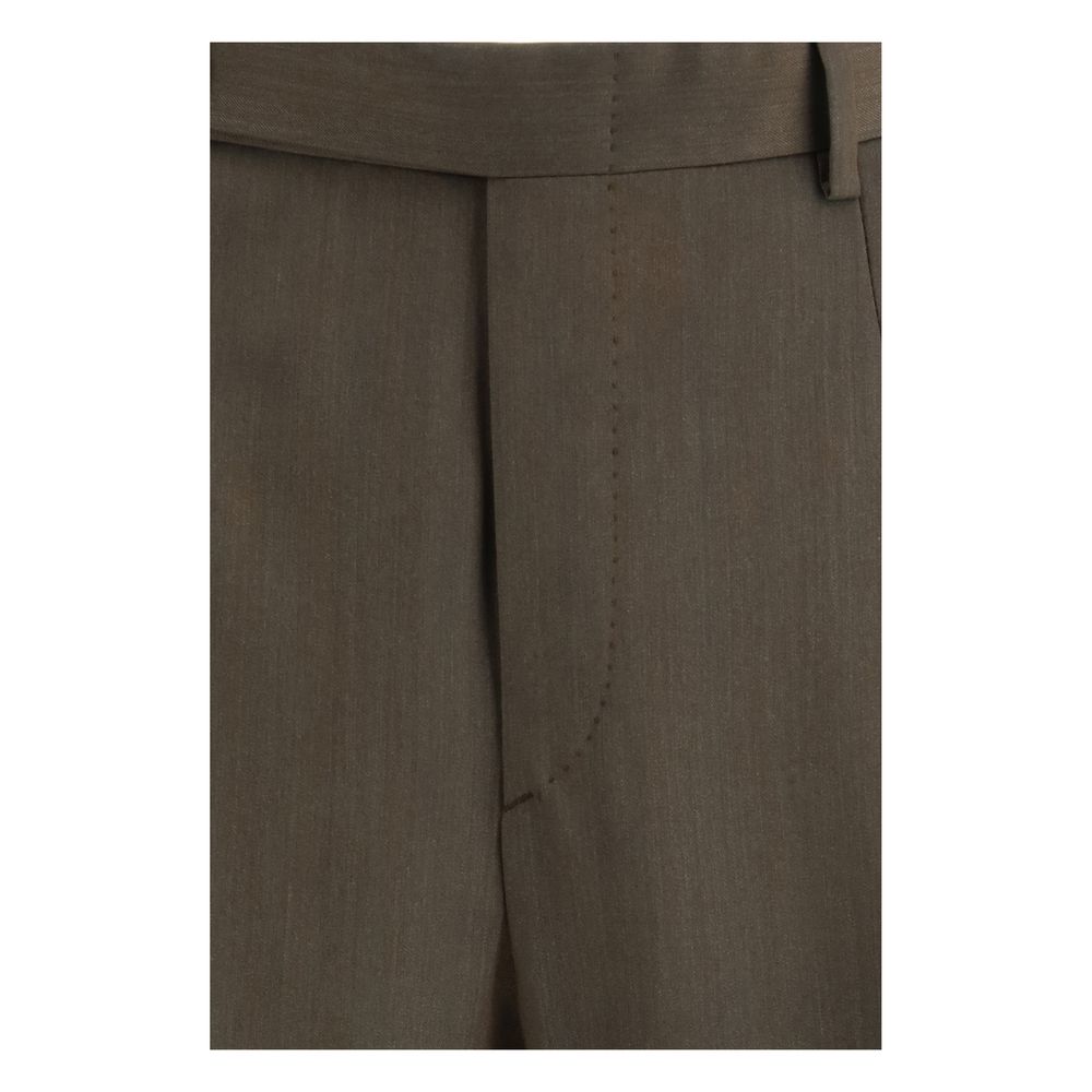 Pantaloni Casual in Lana Pile Bicolore Brioni