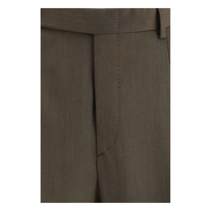 Pantaloni Casual in Lana Pile Bicolore Brioni